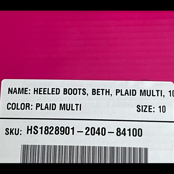 Beth Multi Plaid Pull on Stretch Tall Boots - Picture 13 of 13